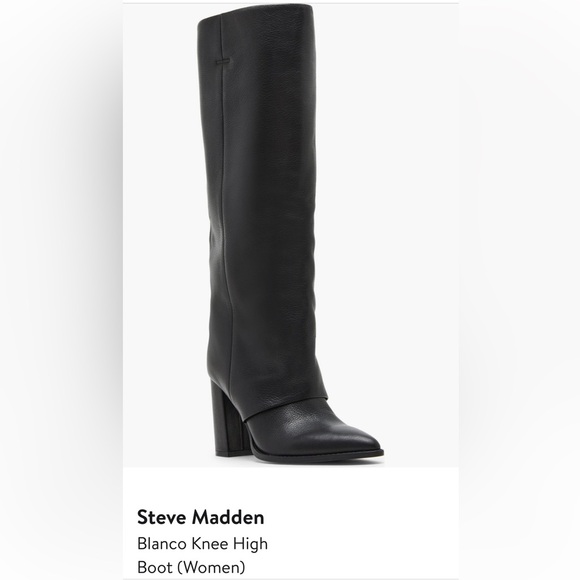 Steve Madden Shoes - 🖤🖤 STEVE MADDEN BLANCO KNEE HIGH BOOTS- SIZE 9 🖤🖤